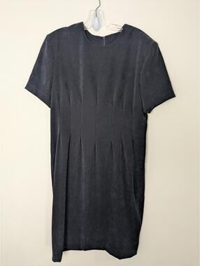 Vintage Positive Attitude Women’s Black Sheath Dress Size Large Cocktail Dinner